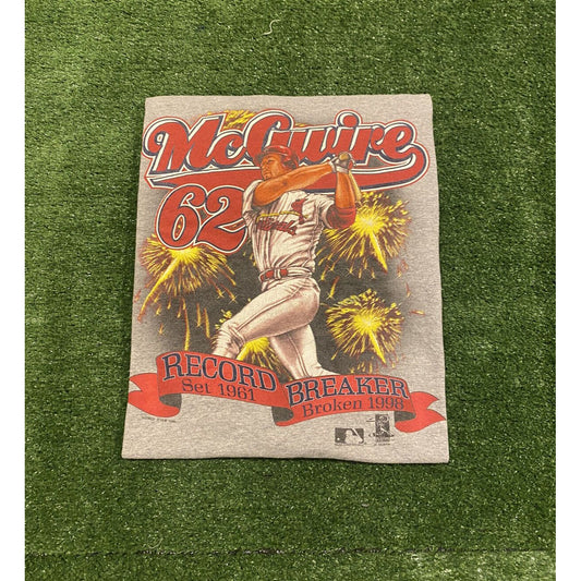 Vintage Lee Sport St. Louis Cardinals Mark McGwire 62nd Home Run 1998 t-shirt XL