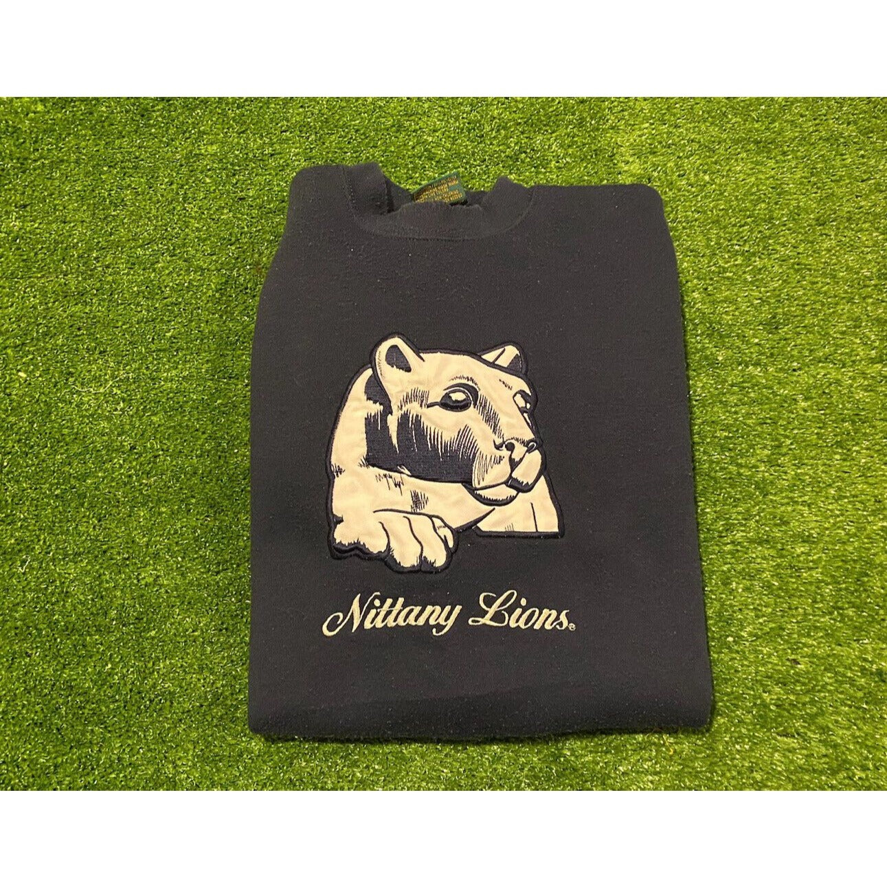 Vintage TSI Penn State PSU Nittany Lions embroidered crewneck XL navy blue