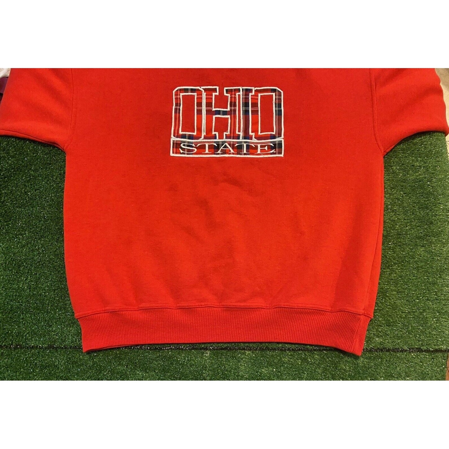 Vintage Ohio State Buckeyes sweatshirt large crewneck OSU adult red football 90s