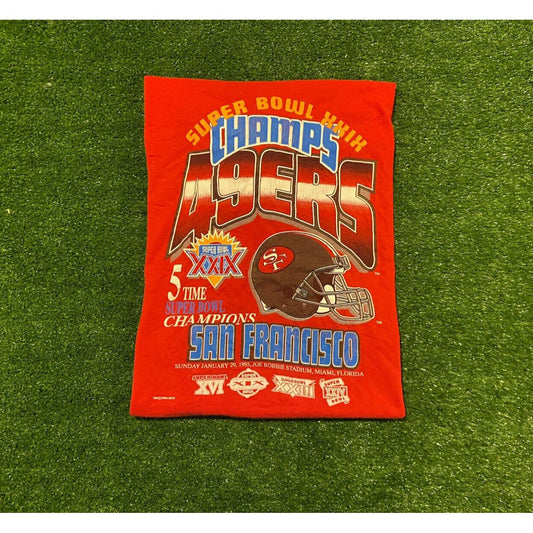 Vintage San Francisco 49ers Niners Super Bowl XXIX Champions t-shirt large NFL
