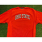 Vintage Y2K Retro Ohio State Buckeyes arch crewneck sweatshirt medium red