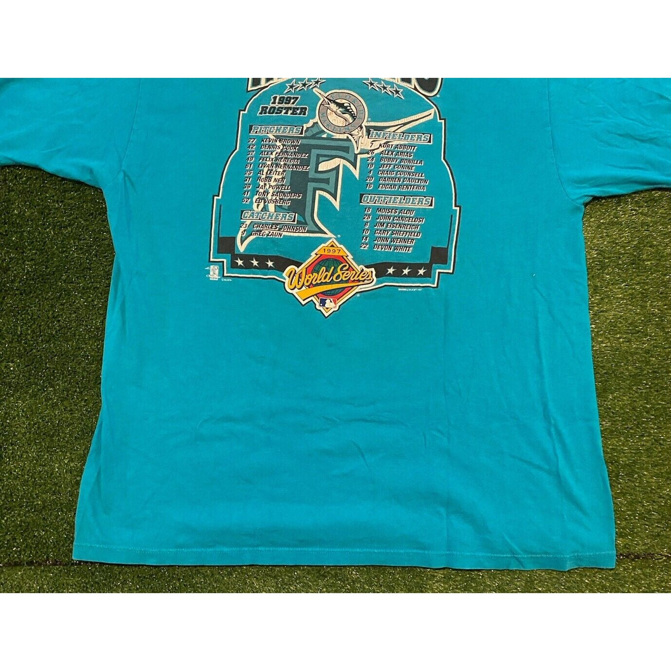 Vintage Florida marlins shirt extra large world series starter mens 90s adult