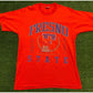 Vintage Fresno State FSU Bulldogs arch t-shirt large red Fruit of the Loom 1990s