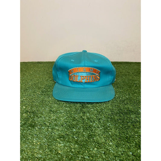 Vintage Sports Specialties Miami Dolphins arch spell out snapback hat youngan