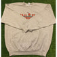 Vintage Retro Y2K Ball State Cardinals split bar crew neck sweatshirt 2XL gray