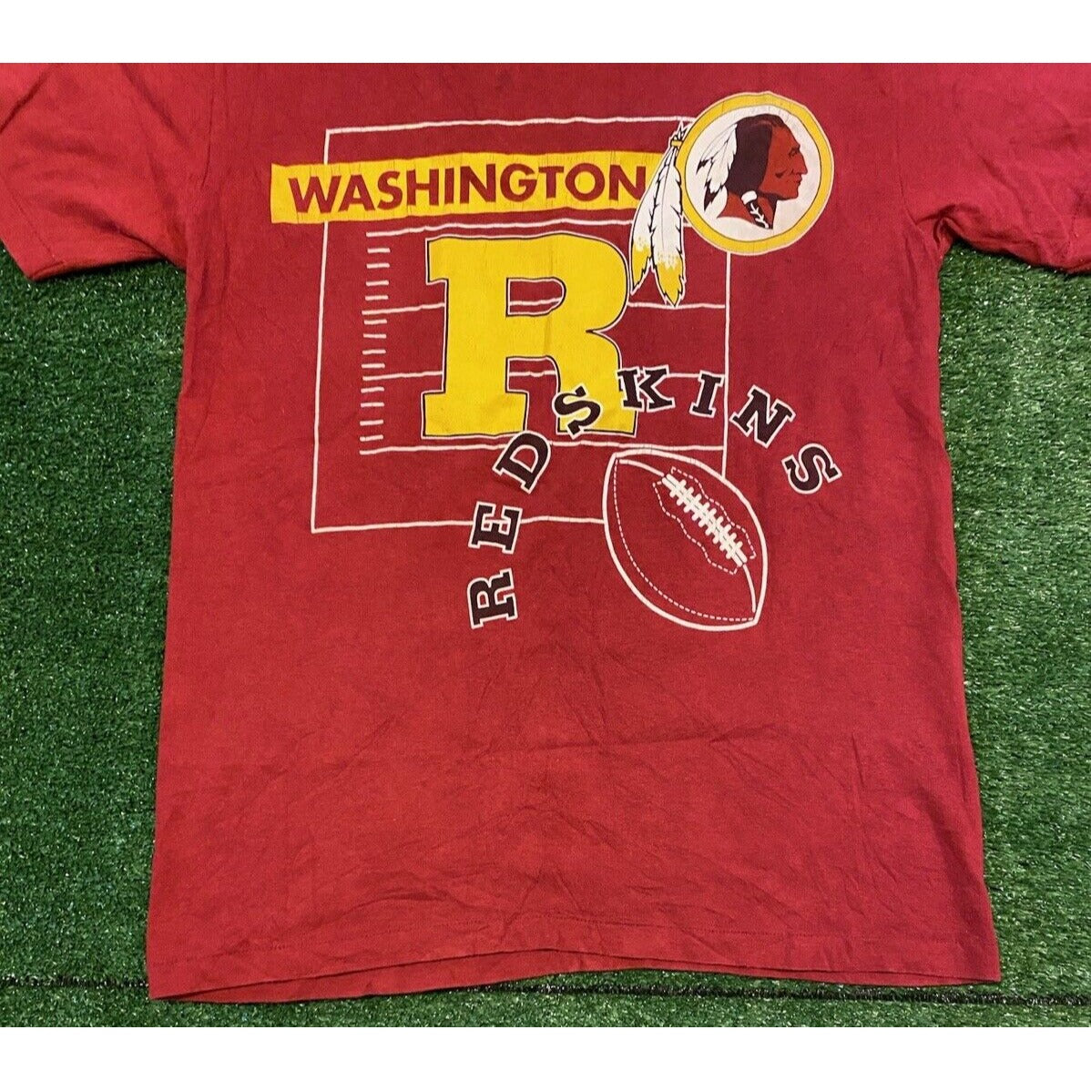 Vintage Washington Redskins shirt medium mens adult 90s red football Commanders