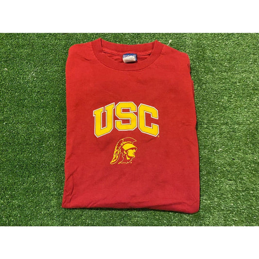 Vintage Champs Team Edition Apparel USC Southern Cal Trojans arch t-shirt XL