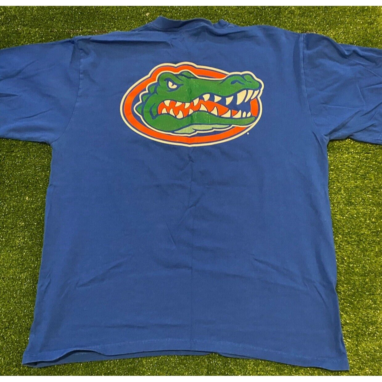 Vintage The Cotton Exchange Florida Gators logo double sided t-shirt XL blue