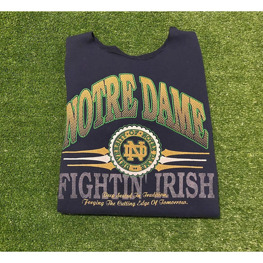 Vintage Notre Dame ND Fighting Irish Tradition crewneck sweatshirt medium 90s