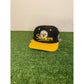 Vintage Pittsburgh Steelers hat cap snap back black yellow The Game 90s mens