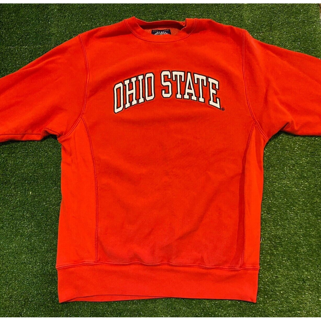 Vintage Y2K Retro Ohio State Buckeyes arch crewneck sweatshirt medium red