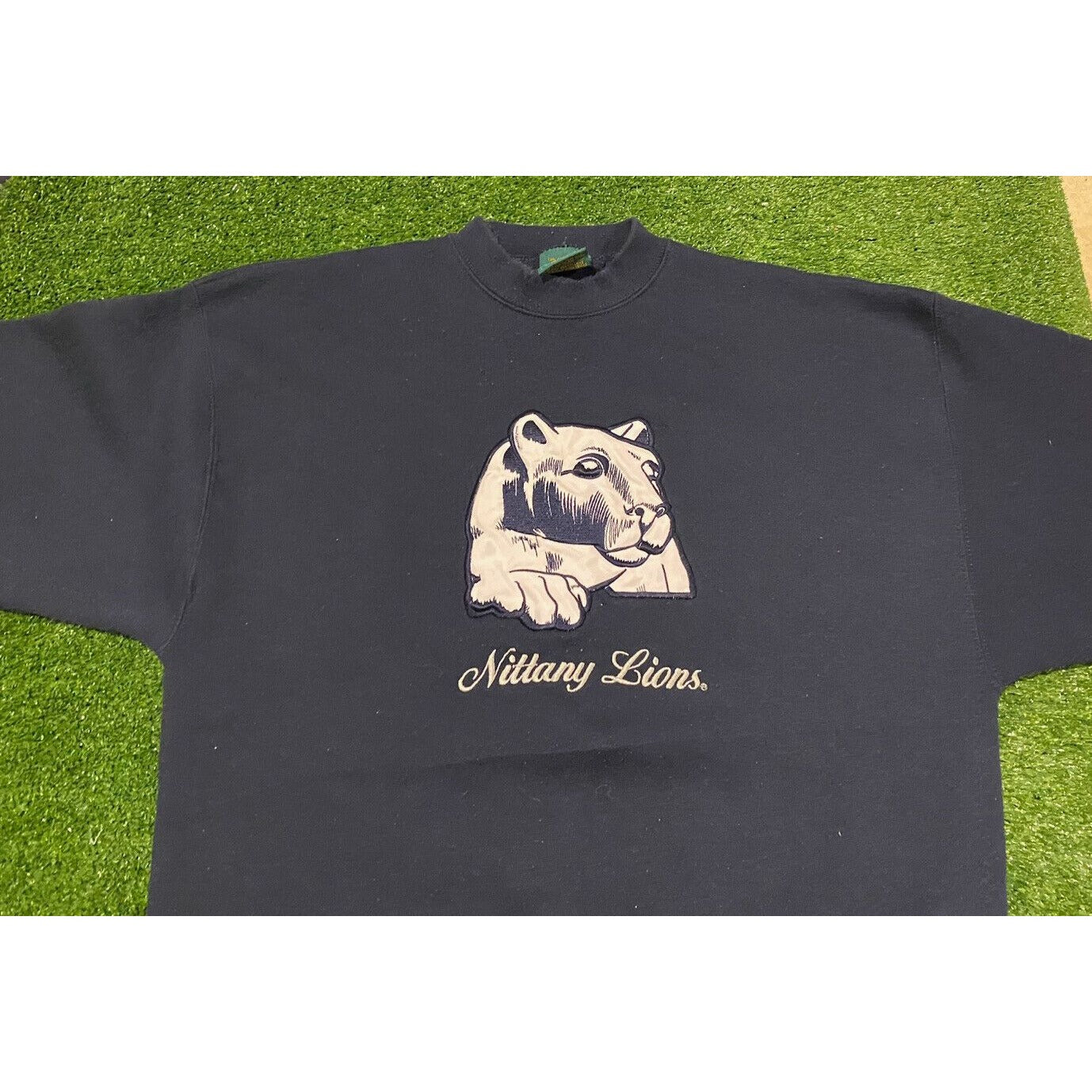 Vintage TSI Penn State PSU Nittany Lions embroidered crewneck XL navy blue