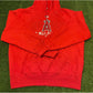 Vintage Y2K Retro Majestic LA Angels 2005 Playoffs hoodie sweatshirt XL MLB