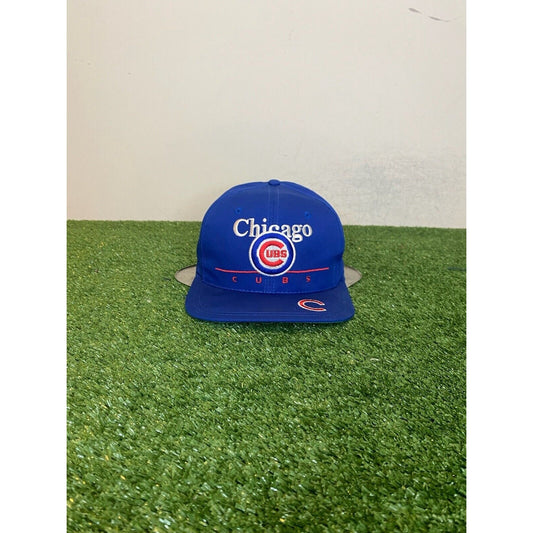 Vintage Chicago Cubs hat cap snap back adult blue Twins Enterprise 90s mens