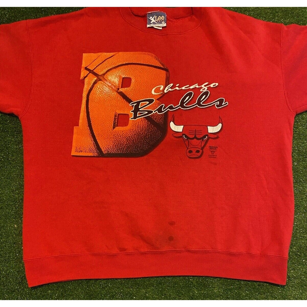 Vintage Chicago Bulls sweatshirt mens extra large red basketball crew neck 43