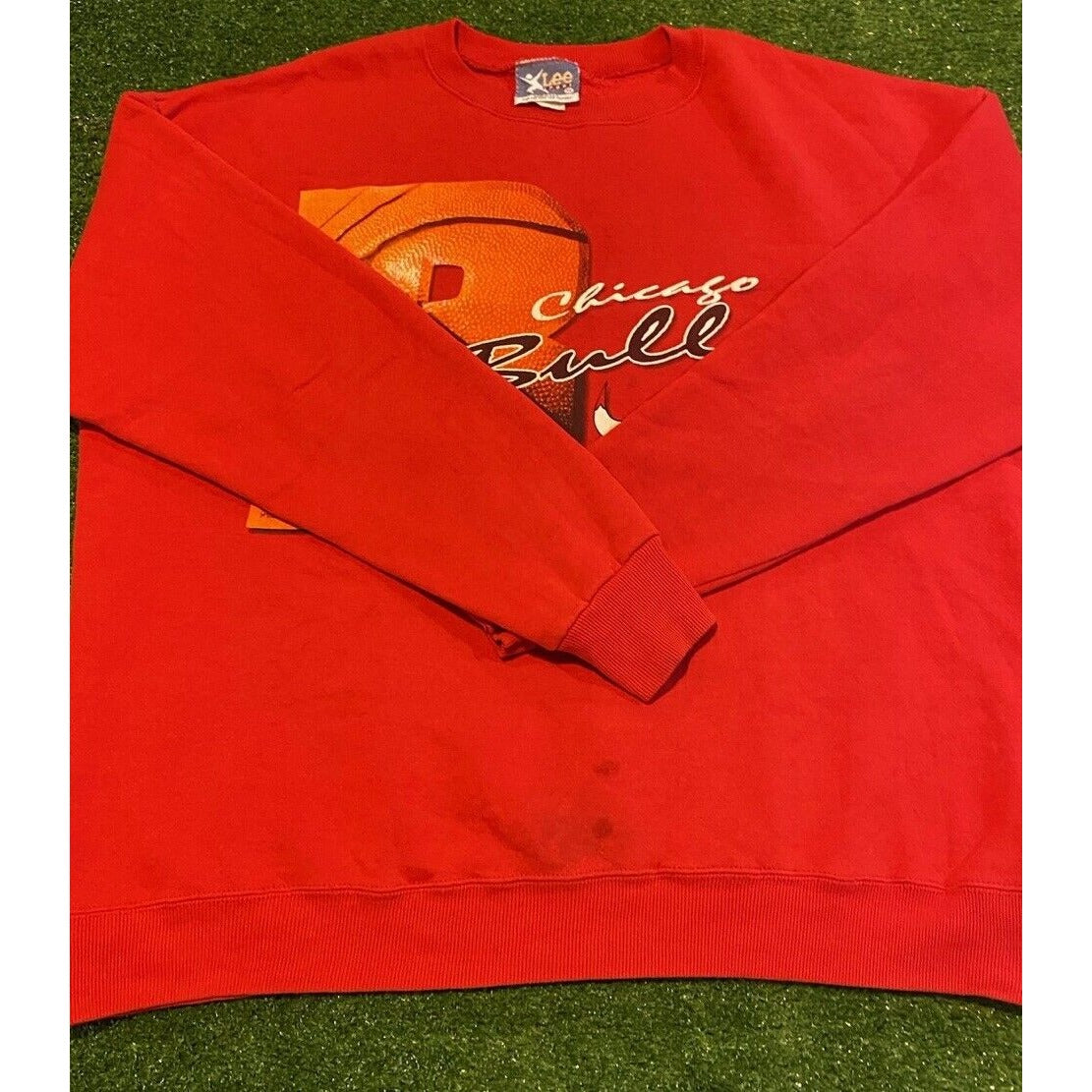 Vintage Chicago Bulls sweatshirt mens extra large red basketball crew neck 43