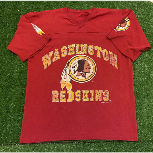 Vintage 1992 Washington Redskins Logo spell out t-shirt large retro throwback