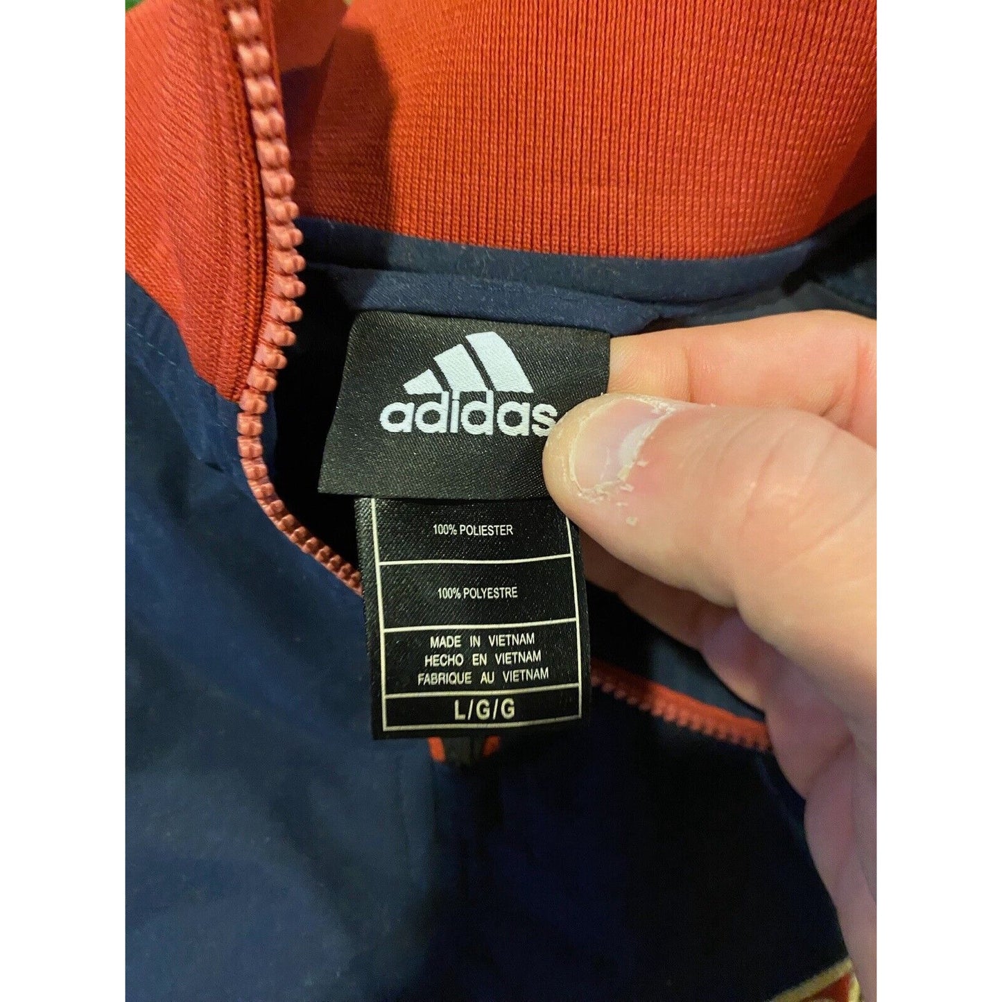 Cleveland Cavs jacket extra large adidas blue mens 1/4 zip retro Y2K adult