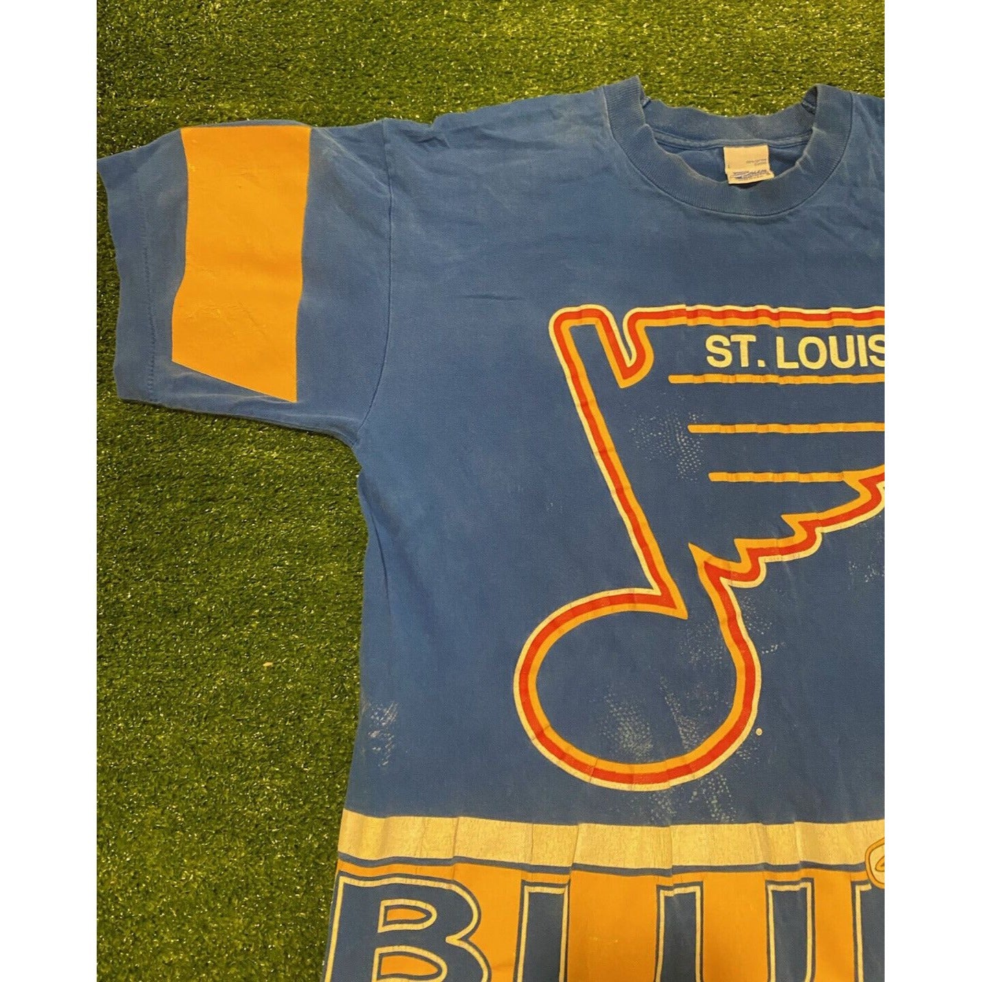 Vintage Salem Sportswear St. Louis Blues all over print t-shirt large 90s NHL