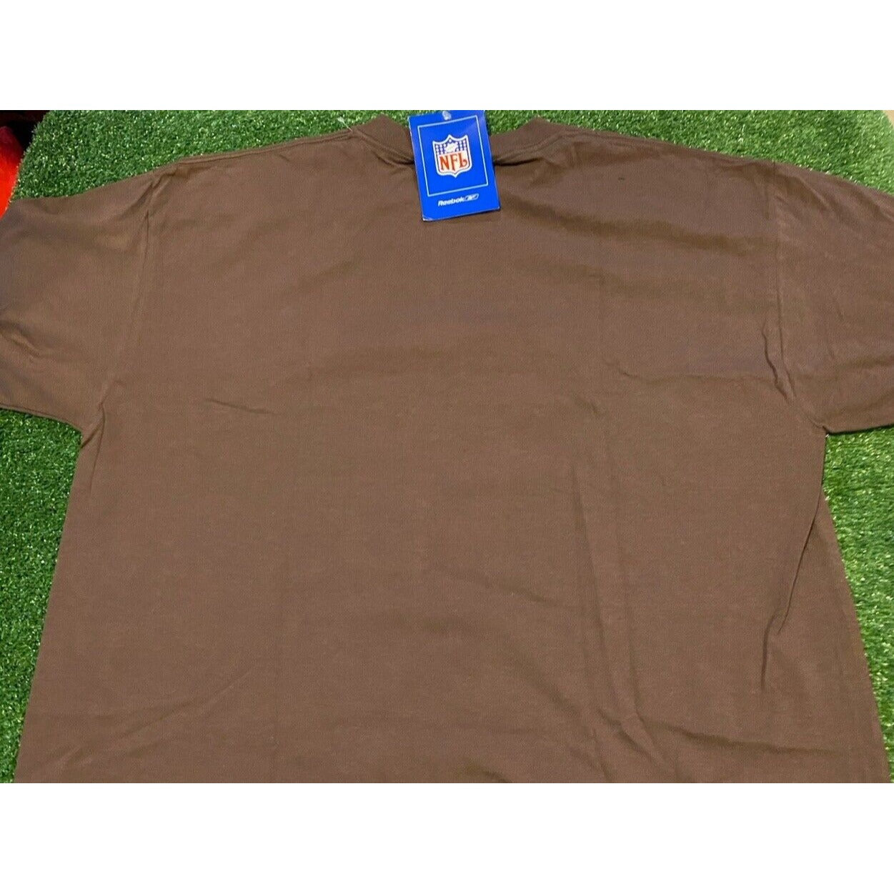Vintage Cleveland Browns shirt extra large new brown Reebok mens orange Y2K