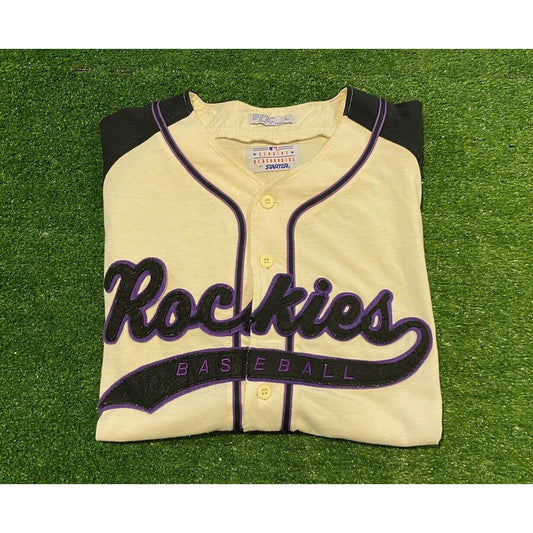 Vintage Colorado Rockies jersey extra large Starter white tailsweep 1990s adult