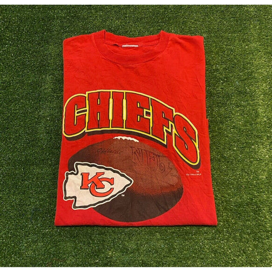 Vintage Kansas City Chiefs tshirt large adult red 90s taylor swift mens