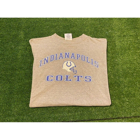 Vintage Indianapolis Colts shirt mens large Logo athletic unisex gray blue 1990s