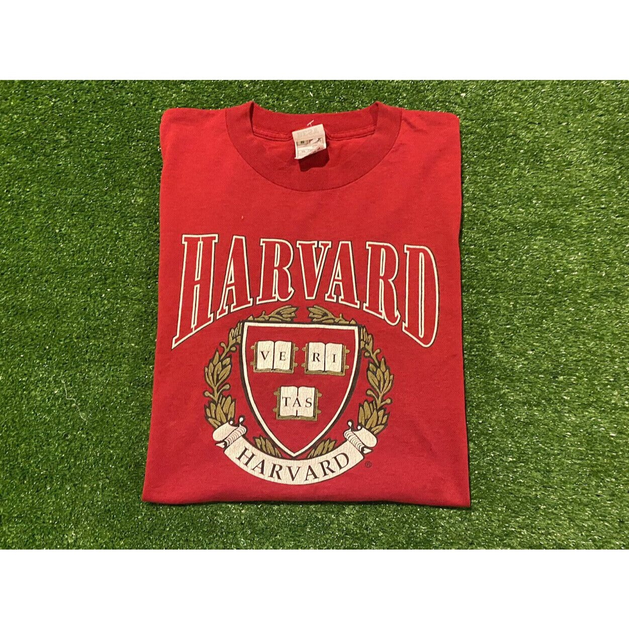 Vintage Harvard University Crimson arch College Seal t-shirt XL fruit of loom