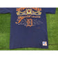 Vintage Detroit Tigers shirt mens medium Nutmeg Mills blue 90s adult unisex