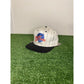 Vintage Planet Hollywood hat cap snap back Aspen Pinstripe mens white black 90s