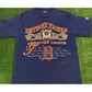 Vintage Detroit Tigers shirt mens medium Nutmeg Mills blue 90s adult unisex