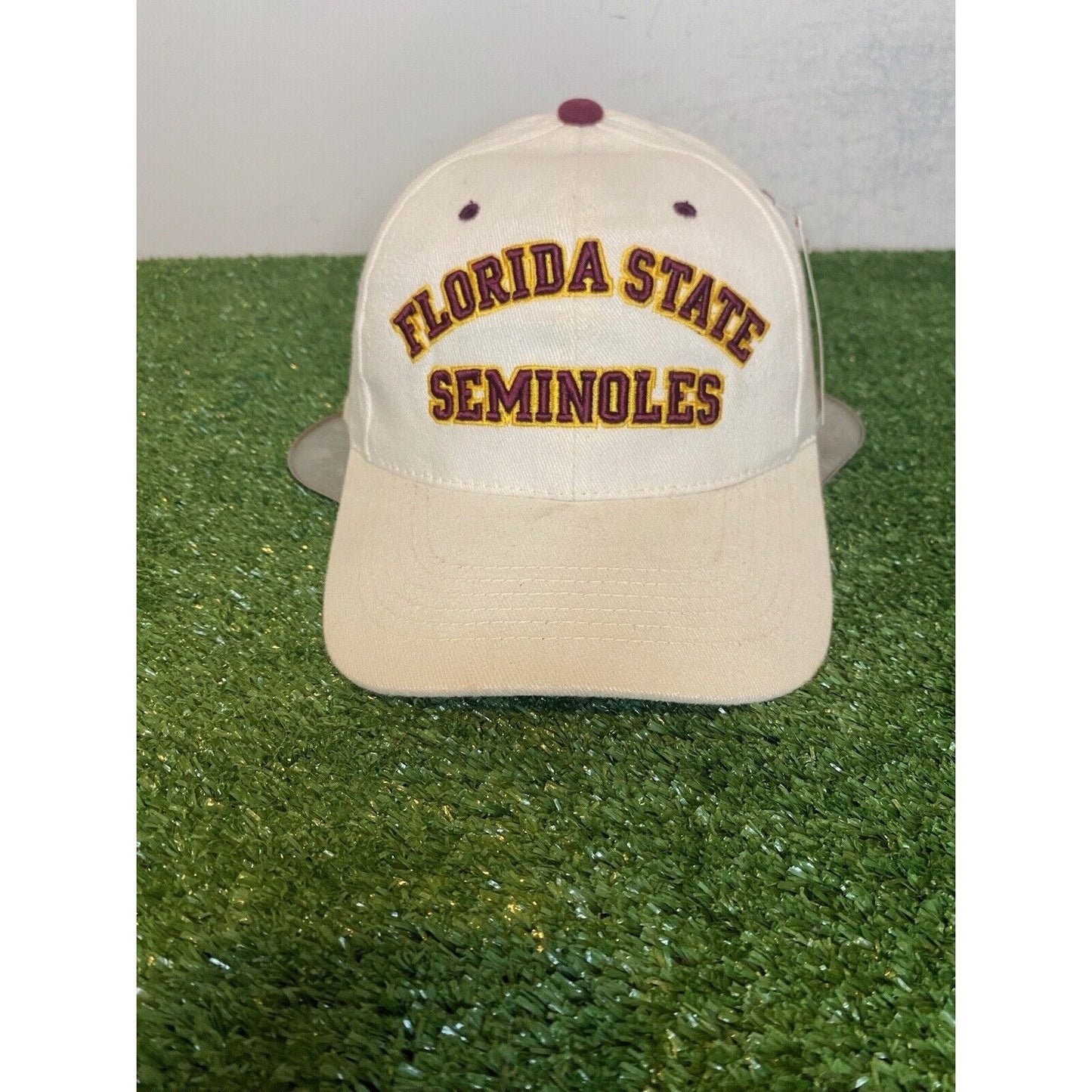 Vintage HMI Headwear Florida State Seminoles arch logo strapback hat cap retro