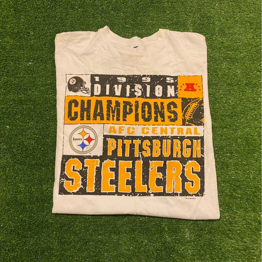 Vintage Starter Pittsburgh Steelers 95 Central Division champions t-shirt XL NFL