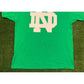 Retro Y2K Fruit of The Loom Notre Dame Fighting Irish Big logo t-shirt XL green