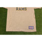 Vintage Champion Pro Line St. Louis Rams spell out t-shirt Large 90s dead stock