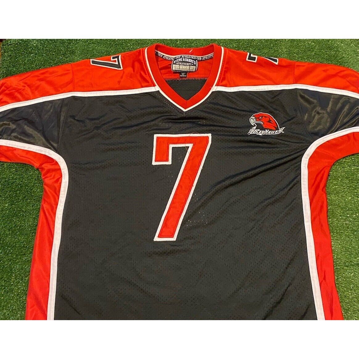 Vintage Miami Redhawks jersey mens extra large shirt black red Y2K football 2