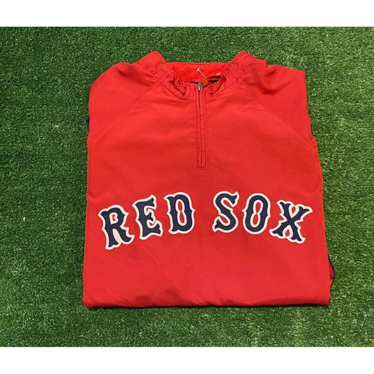 Majestic Boston Red Sox jacket extra large red mens pullover red cool base adult
