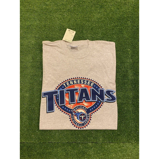Vintage All Sport Tennessee Titans arch spell out logo t-shirt gray NWT XL