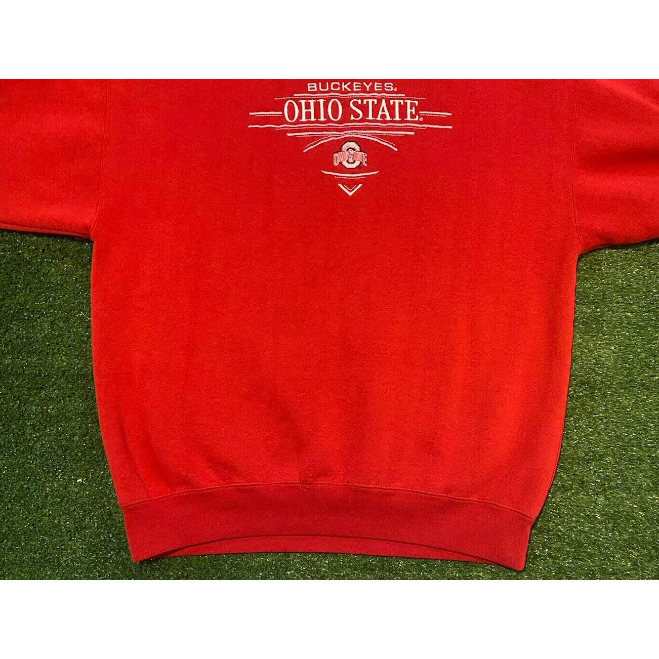 Vintage Ohio State sweatshirt mens extra large crew neck red embroidered 90s OSU