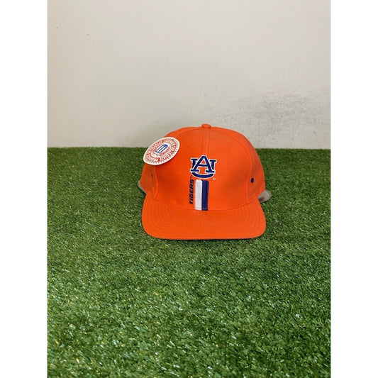 Vintage Auburn tigers hat cap snap back new orange Logo 7 mens football AU