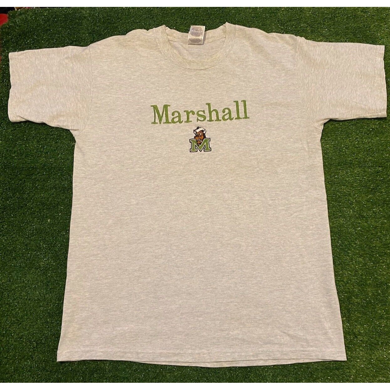 Vintage 90s Marshall University Thundering Herd embroidered t-shirt large Retro