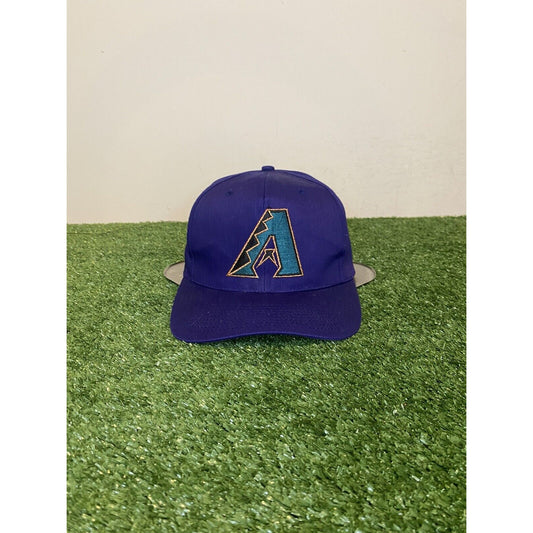 Vintage New Era 1990's Arizona Diamondbacks logo snaback hat purple Made in USA