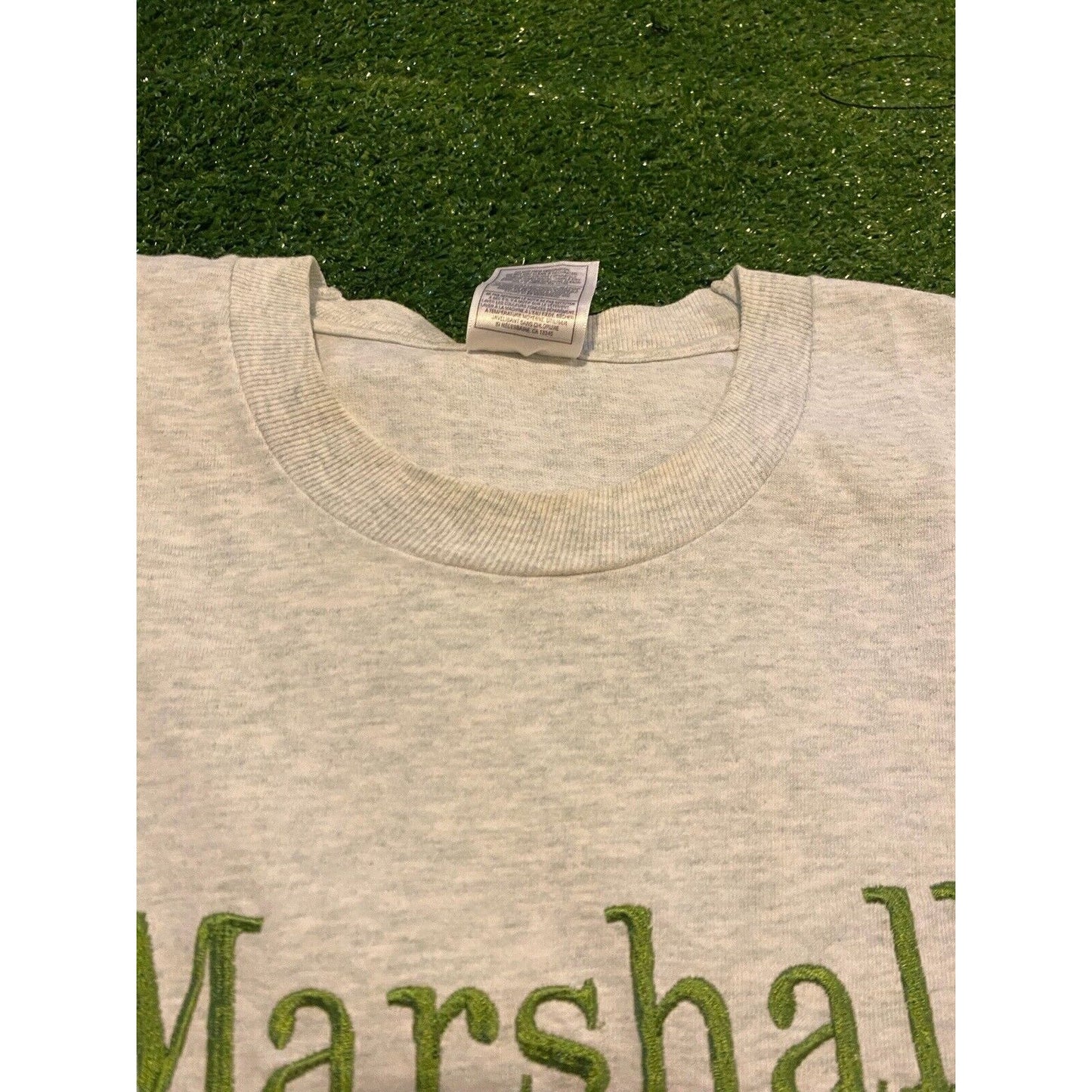 Vintage 90s Marshall University Thundering Herd embroidered t-shirt large Retro