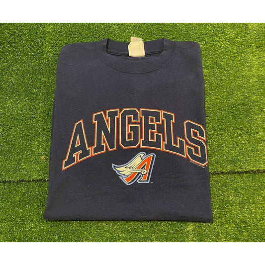 Vintage Anaheim Angles tshirt large blue mens 2000s Los Angeles Retro MLB