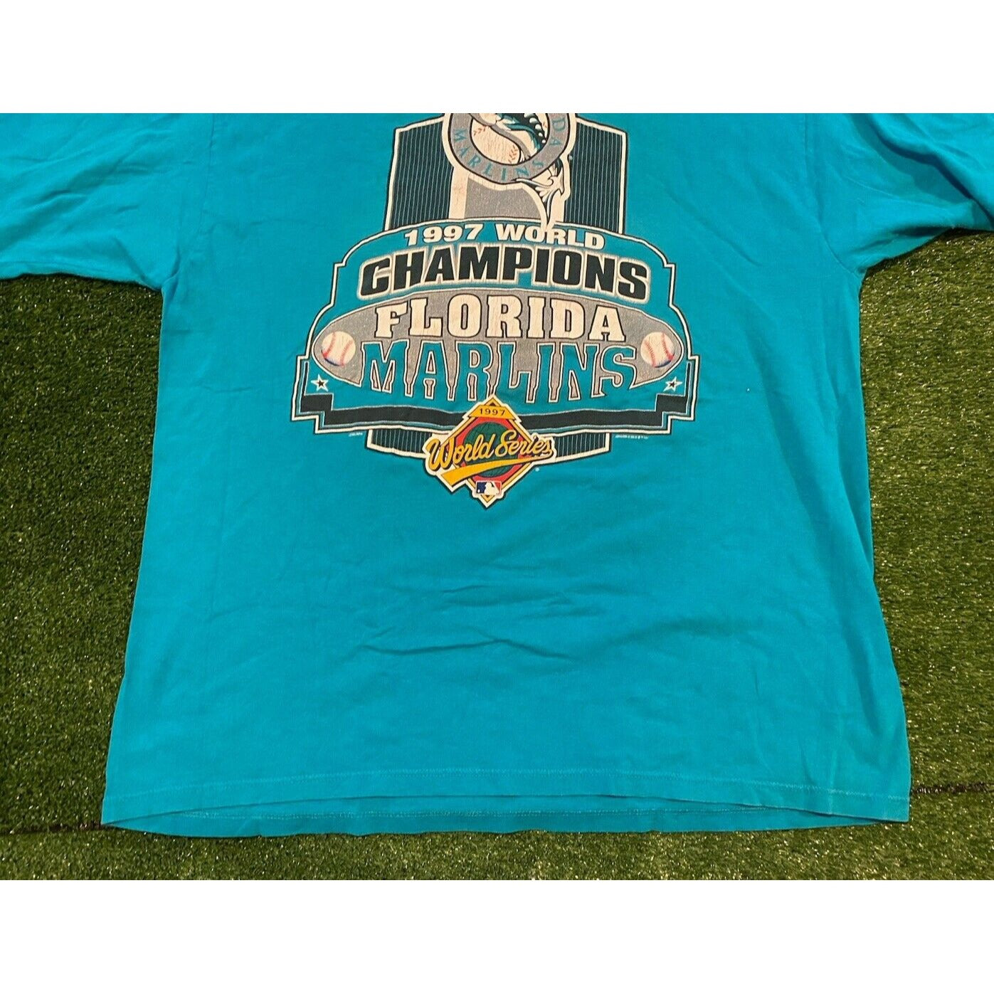 Vintage Florida marlins shirt extra large world series starter mens 90s adult