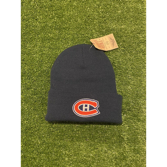 Vintage YTK American Needle Montreal Canadiens winter hat cuffed beanie NWT