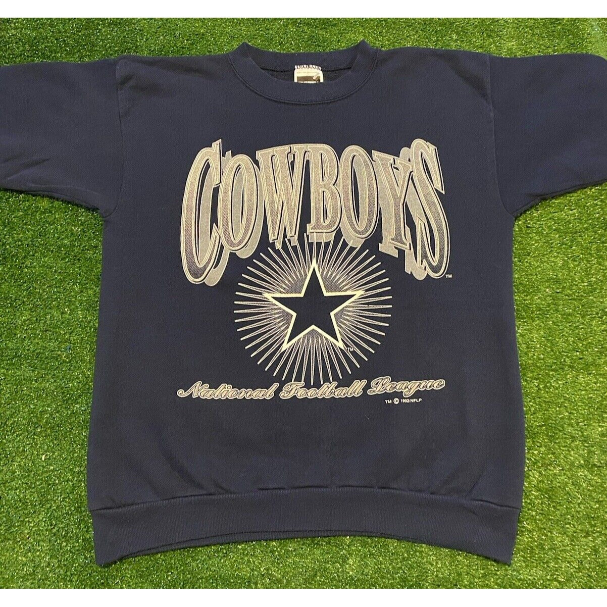 Vintage Dallas Cowboys sweatshirt mens large blue sweater crew neck 90s 15