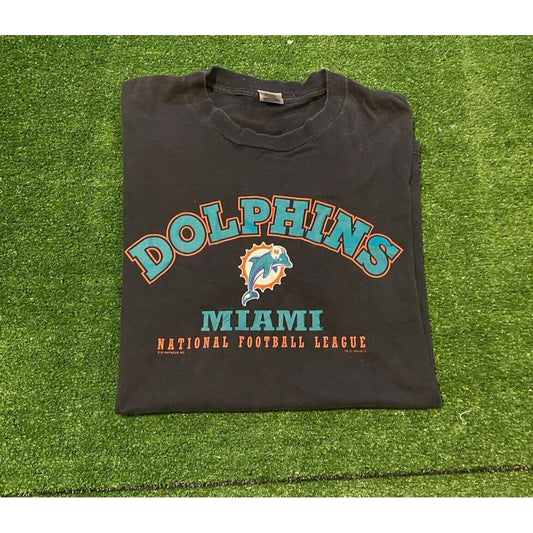Vintage Miami Dolphins shirt mens XXL 90s black Dan Marino nfl football adult N