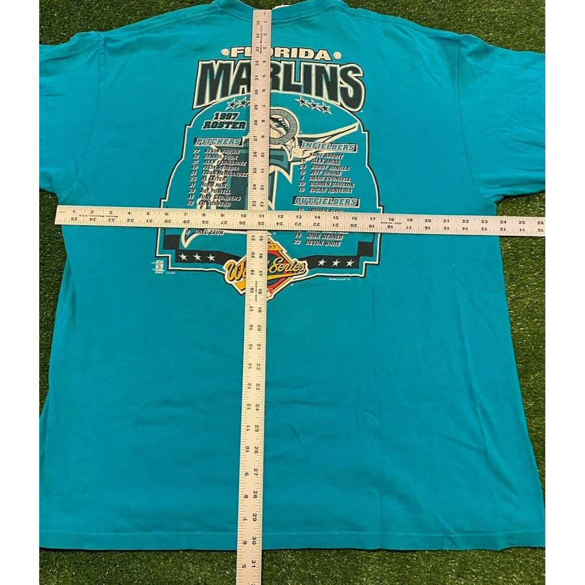 Vintage Florida marlins shirt extra large world series starter mens 90s adult