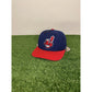 Vintage Cleveland Indians hat cap snap back blue red chief wahoo wool mens